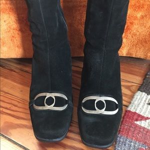 La Canadienne suede leather black boots 7.5 or 8M